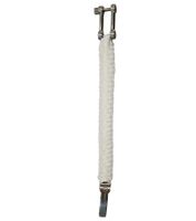 Braccialetto Paracord I-BRACE - Braccialetto di sopravvivenza intrecciato in corda da paracadute antistrappo IB-1030 Bianco