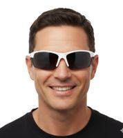 Occhiali da sole sportivi Champion da uomo, occhiali sportivi polarizzati, occhiali da sole per le vacanze, categoria di filtro 3, neri, marroni, bianchi o rossi