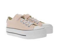 BRITISH KNIGHTS Kaya Low Kids' Low-Top Canvas Sneakers with Reinforced Toe and Platform Lace-Up Shoes B49-3705C-03 Nude-Pink