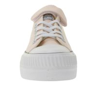 BRITISH KNIGHTS Kaya Low Kids' Low-Top Canvas Sneakers with Reinforced Toe and Platform Lace-Up Shoes B49-3705C-03 Nude-Pink