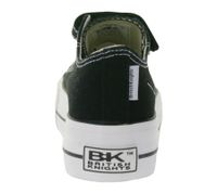 Baskets basses en toile Kaya Low pour enfant, avec broderie cœur et imprimé « love », à lacets, noires, B49-3706C-02