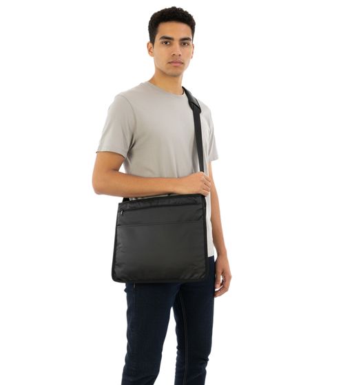Messenger Bag, Laptop Bag, Shoulder Bag 37 x 32 x 4 cm, Black