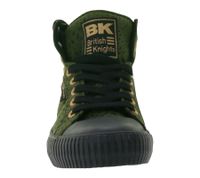 BRITISH KNIGHTS Dee Damen Mid-Top Sneaker mit Geparden-Muster Schnür-Schuhe mit verstärktem Zehenbereich in Oliv-Grün oder Beige/Schwarz