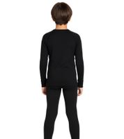 odlo Kids' Thermal Shirt with ZeroScent Technology, Long-Sleeved Functional Shirt 10459 1500 Black