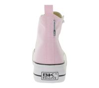 BRITISH KNIGHTS Kaya Mid Women's Mid-Top Canvas Sneakers with Reinforced Toe, Lace-Up Shoes B49-3709-04 Pale Pink