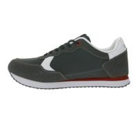 Zapatillas deportivas U.S. ATHLETIC Speed ​​Run para hombre, con diseño de lona y ante, con cordones, color gris, negro, blanco o azul marino