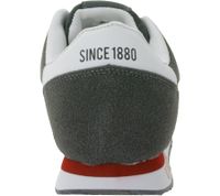 Zapatillas deportivas U.S. ATHLETIC Speed ​​Run para hombre, con diseño de lona y ante, con cordones, color gris, negro, blanco o azul marino