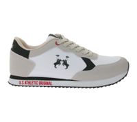 Zapatillas deportivas U.S. ATHLETIC Speed ​​Run para hombre, con diseño de lona y ante, con cordones, color gris, negro, blanco o azul marino