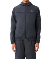 Veste d'entraînement zippée Lacoste Sport pour homme, veste de fitness déperlante, veste de sport éco-responsable BH3466 00 RT3 Grise