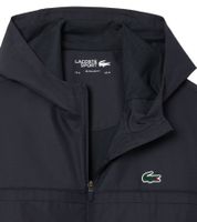 Veste d'entraînement zippée Lacoste Sport pour homme, veste de fitness déperlante, veste de sport éco-responsable BH3466 00 RT3 Grise