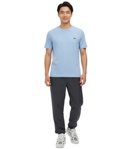 Pantaloni da allenamento Lacoste Sport da uomo, pantaloni da jogging sostenibili con elastico in vita e coulisse, pantaloni sportivi XH124T-00 S5T grigi