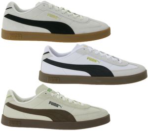 Scarpe da ginnastica PUMA Club II Era da uomo in vera pelle e da donna in stile retrò da calcio con inserti Softfoam beige/nero, bianco/nero o beige/marrone