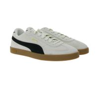 Baskets PUMA Club II Era pour homme et femme, en cuir véritable, au design rétro inspiré du football, avec semelle intérieure Softfoam, coloris beige/noir, blanc/noir ou beige/marron.