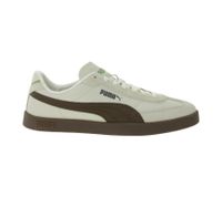 Baskets PUMA Club II Era pour homme et femme, en cuir véritable, au design rétro inspiré du football, avec semelle intérieure Softfoam, coloris beige/noir, blanc/noir ou beige/marron.