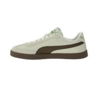 Baskets PUMA Club II Era pour homme et femme, en cuir véritable, au design rétro inspiré du football, avec semelle intérieure Softfoam, coloris beige/noir, blanc/noir ou beige/marron.