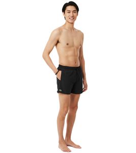 Lacoste Herren Schwimm-Hose nachhaltige Badehose mit Mesh-Futter Schwimm-Shorts MH6270 00 964 Schwarz