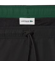 Lacoste Herren Schwimm-Hose nachhaltige Badehose mit Mesh-Futter Schwimm-Shorts MH6270 00 964 Schwarz