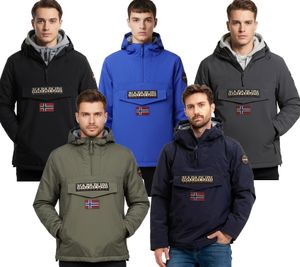 Anorak déperlant NAPAPIJRI Rainforest - Gris, Noir, Bleu roi, Bleu foncé ou Kaki