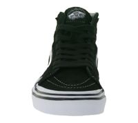 VANS SK8-Hi Flame Women's High-Top Sneakers with Flame Design Suede Shoes VN0005UJBZW1 Black/White