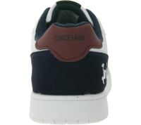 Zapatillas casuales básicas para hombre de U.S. ATHLETIC con logo en relieve, cordones y bordado. Disponibles en negro/gris, blanco/gris o blanco/negro.