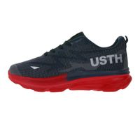 Zapatillas informales U.S. Athletic Nitro para hombre con estampado "USTH", con cordones. Disponibles en azul marino/rojo, negro, azul/naranja neón/blanco, negro/blanco o gris/blanco.