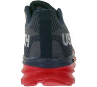Zapatillas informales U.S. Athletic Nitro para hombre con estampado "USTH", con cordones. Disponibles en azul marino/rojo, negro, azul/naranja neón/blanco, negro/blanco o gris/blanco.
