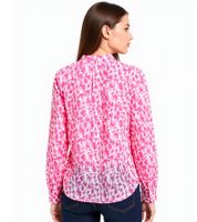 Blusa de verano para mujer ZWILLINGSHERZ "Leopardo Colorido" con estampado de leopardo 33224 Azul/Rosa o Rosa/Amarillo/Blanco