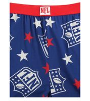 RE:COVERED X NFL Shield and Stars Loungepants Herren Schlafanzug-Hose mit NFL-Logo Baumwolle Pyjama-Hose Blau oder Schwarz