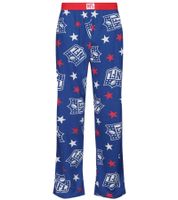 RE:COVERED X NFL Shield and Stars Loungepants Herren Schlafanzug-Hose mit NFL-Logo Baumwolle Pyjama-Hose Blau oder Schwarz