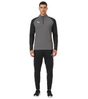 Felpa da allenamento sostenibile da uomo con zip a 1/4 PUMA Teamliga, con dryCELL, 657236, 13, Grigio