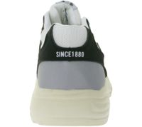 U.S. ATHLETIC Flag Men's Casual Sneakers with Overlay Look, Lace-Up Shoes, Black/White or Navy/White