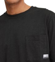 11 PROJECT Emilio Men's Long-Sleeve Basic Shirt with Crew Neck, Cotton Shirt 21300996ME, Blue, White, or Black