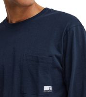 11 PROJECT Emilio Men's Long-Sleeve Basic Shirt with Crew Neck, Cotton Shirt 21300996ME, Blue, White, or Black