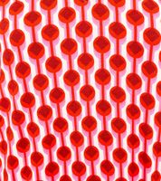 Camicia estiva a maniche lunghe da donna ZWILLINGSHERZ in stile retrò con stampa grafica 31633 Bordeaux/Rosa/Rosso o Arancione/Rosa/Marrone