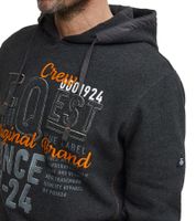 FQ1924 Erik Men's Sweatshirt Hoodie Cotton Pullover with Embroidery 21900544-ME Gray or Dark Blue