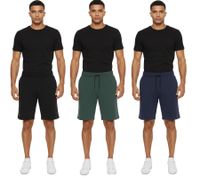 NORTH BEND Brendan Men's Sweat Shorts, Casual Bermuda Style with Viscose and Pockets 223450MMM Black, Green, or Blue