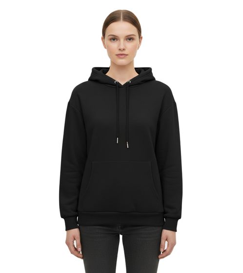 Sweat à capuche ZWILLINGSHERZ pour femme, avec poche, noir, réf. 46093-3