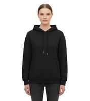 Sweat à capuche ZWILLINGSHERZ pour femme, avec poche, noir, réf. 46093-3