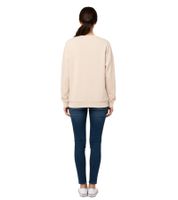 Pull ZWILLINGSHERZ pour femme, pull d'hiver simple à col rond, beige 46092-29