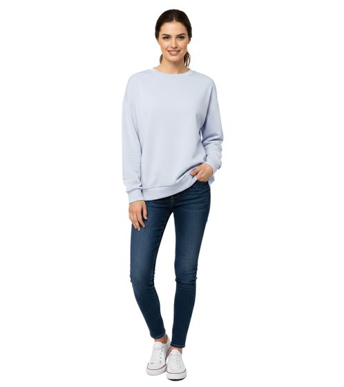 Maglione da donna ZWILLINGSHERZ, semplice maglione invernale con scollo rotondo, 46092-84 azzurro