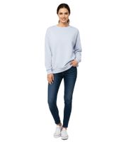 Maglione da donna ZWILLINGSHERZ, semplice maglione invernale con scollo rotondo, 46092-84 azzurro