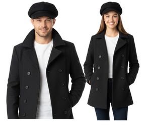 ZWILLINGSHERZ  Balloon Hat in Felt Style Baker Boy Hat Headwear Summer Cap Visor Hat KL3888-1 Black