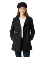 ZWILLINGSHERZ  Balloon Hat in Felt Style Baker Boy Hat Headwear Summer Cap Visor Hat KL3888-1 Black