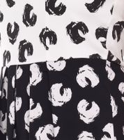 2-Pack Women's Summer Dress with Graphic Print, Sleeveless Cotton Midi Dress 948746 White/Black