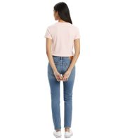 LEVI'S Perfect Tee Women's T-Shirt with Logo Patch Summer Shirt Cotton Shirt 39185-0323 Pink