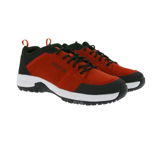 Atmungsaktiver ALPINA Opal Damen & Herren Trekking-Schuhe Wander-Sneaker Outdoor-Schuhe 627G-2K Rot/Schwarz