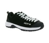Wasserabweisender ALPINA Diamond Unisex Trekking-Schuhe Wander-Sneaker Echtleder-Schuhe Outdoor-Schuhe IS211K Schwarz/Grau