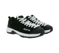 Wasserabweisender ALPINA Diamond Unisex Trekking-Schuhe Wander-Sneaker Echtleder-Schuhe Outdoor-Schuhe IS211K Schwarz/Grau
