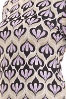 2-Pack Aniston CASUAL Women's Midi Dress with All-Over Print, Long-Sleeved Dress with Back Cutout 86478136 Green/Violet