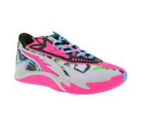Dynamic PUMA Scoot Zero II NBA 2K Men's Basketball Shoes with NITRO FOAM and PWRTAPE Indoor Shoes 311349 01 Blue/Green/Pink/Multicolor